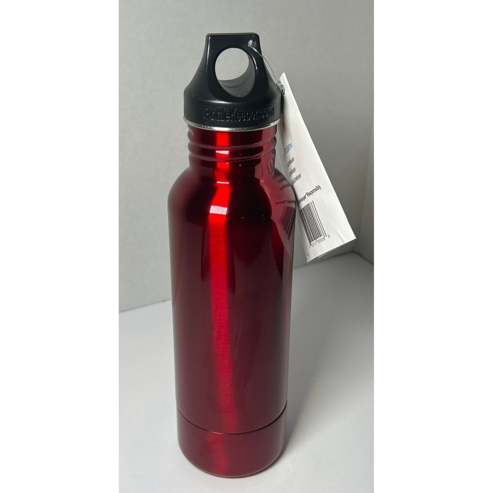 BottleKeeper Insulated‎ Beer Bottle Holder Stainless Steel Red Neoprene NWT 12oz